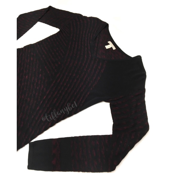 Dana Buchman Asymmetrical Tunic Burgundy - Picture 8 of 14